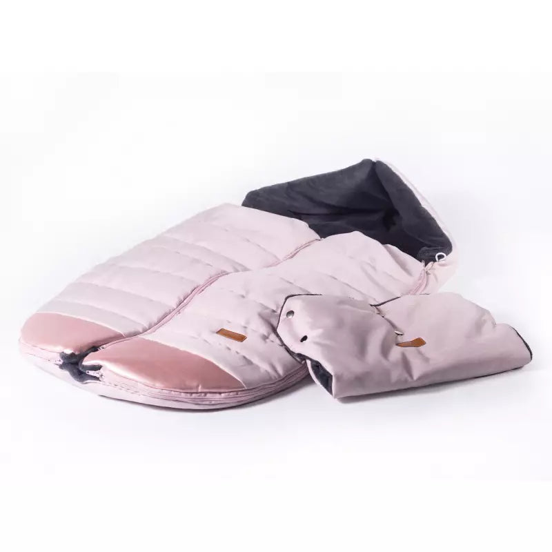 Winter Fußsack mit Handschuhen mit Plüschfell - 110 cm