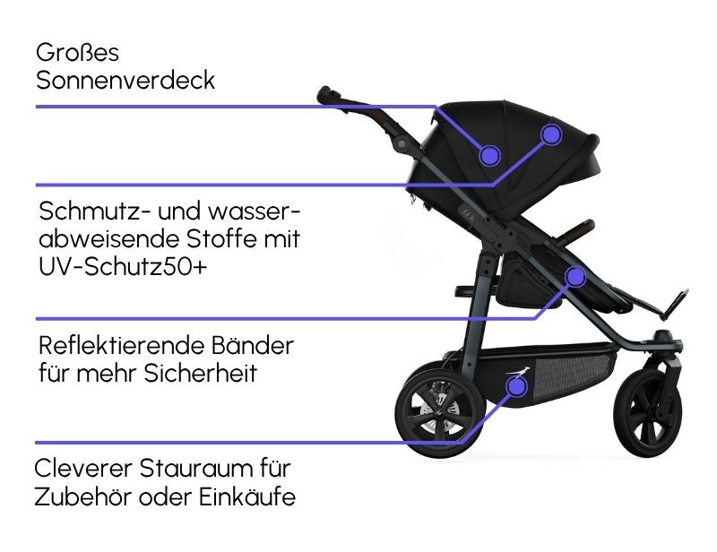 tfk mono3 - 2-in-1 Kombikinderwagen