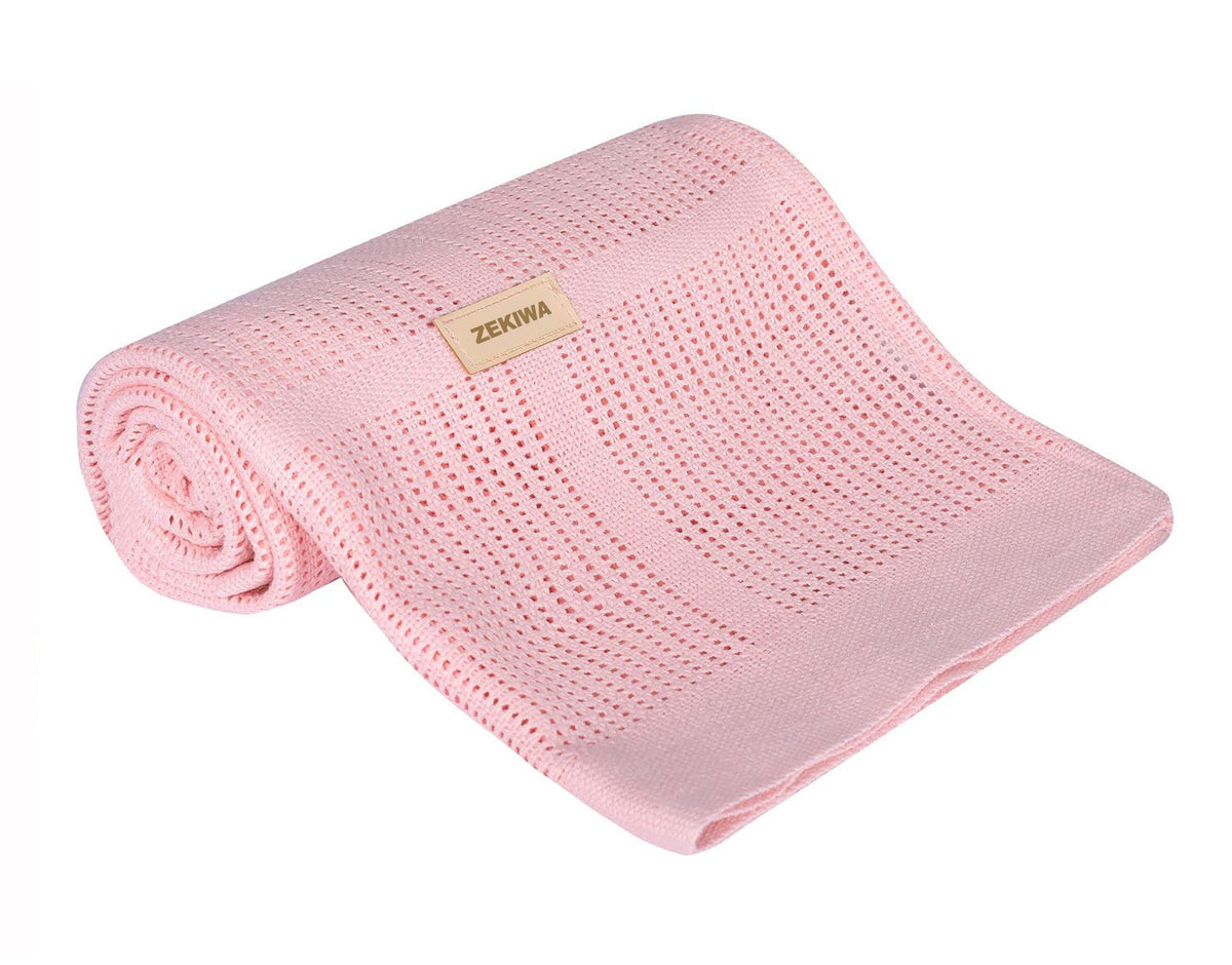 Sommerdecke für Kinderwagen oder Babybett – rosa