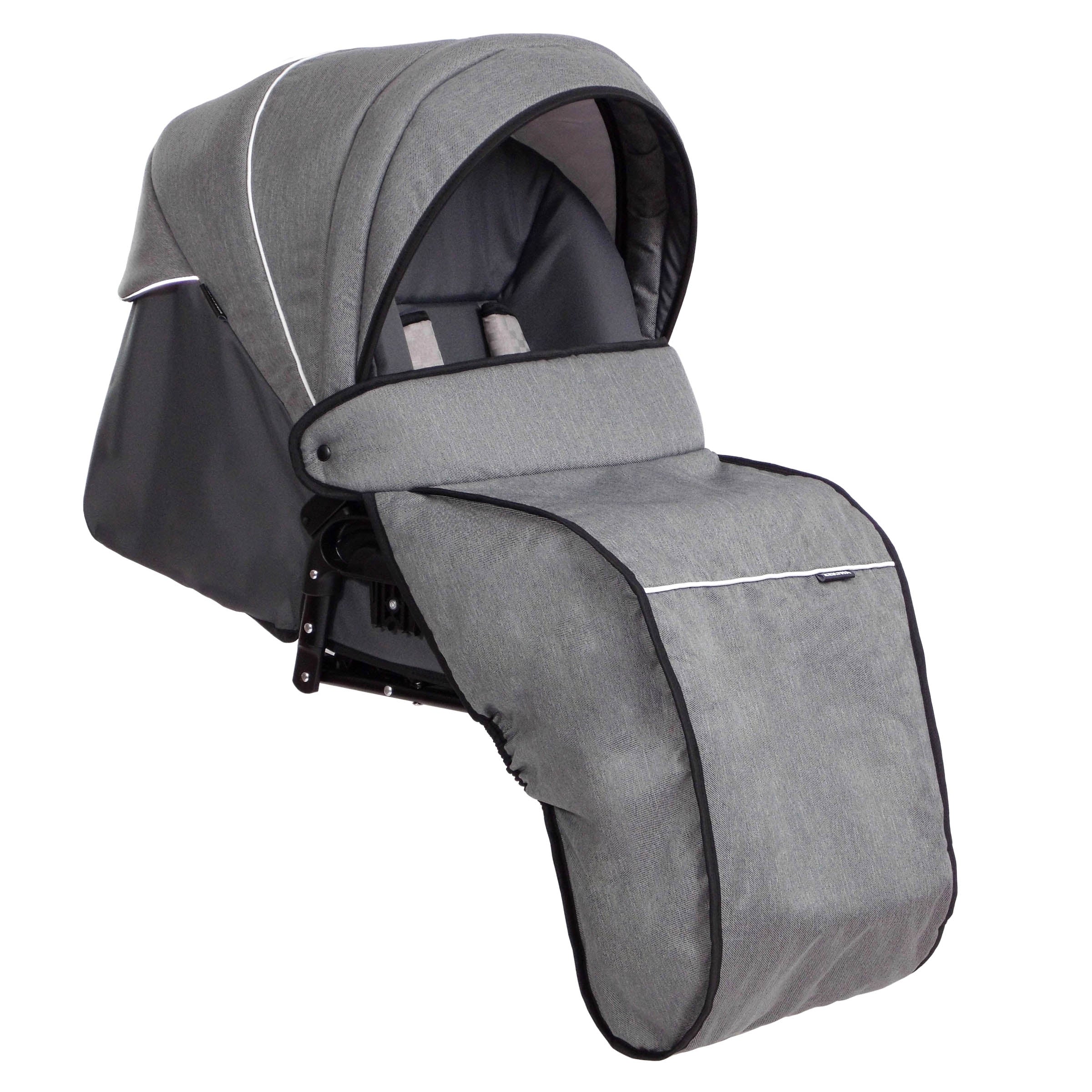 ZEKIWA 2 in 1 Kinderwagen - Karogitter Beige - B - Ware