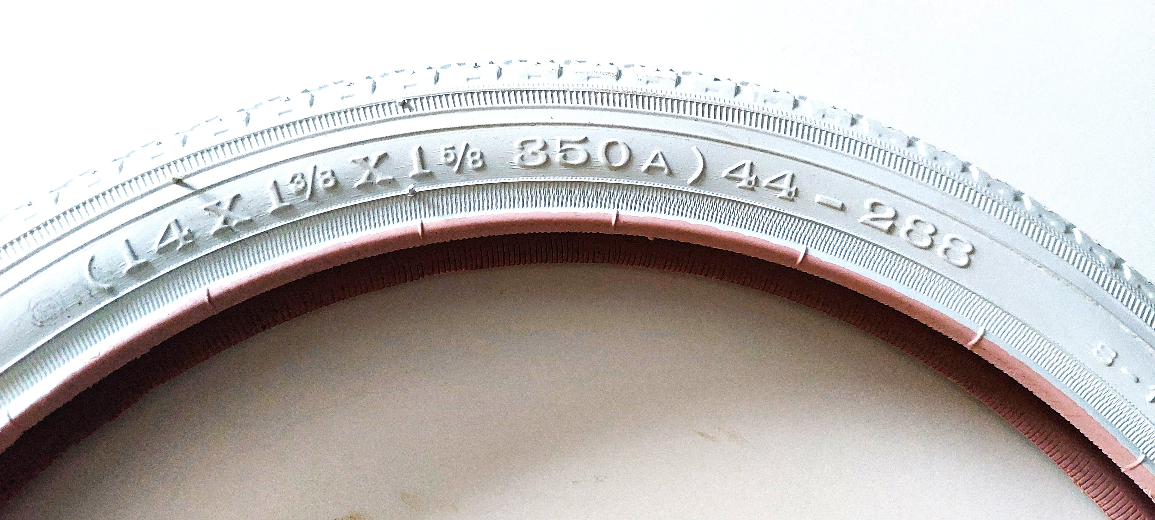 Reifen (Mantel) 14 Zoll - weiß