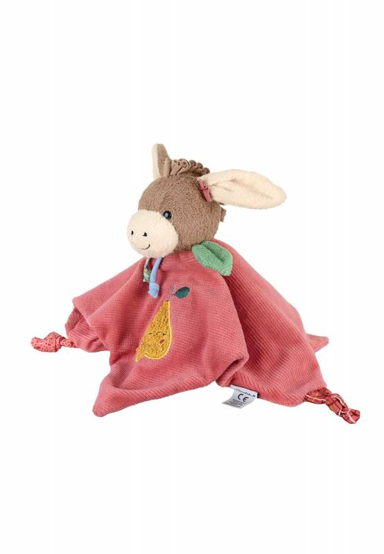 Sterntaler - Schmusetuch Esel Emmily in Hellrot, 26 cm