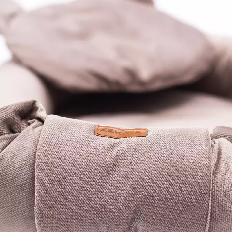 Babybettchen/Nestchen Samt - mit Kissen - Farbe braun