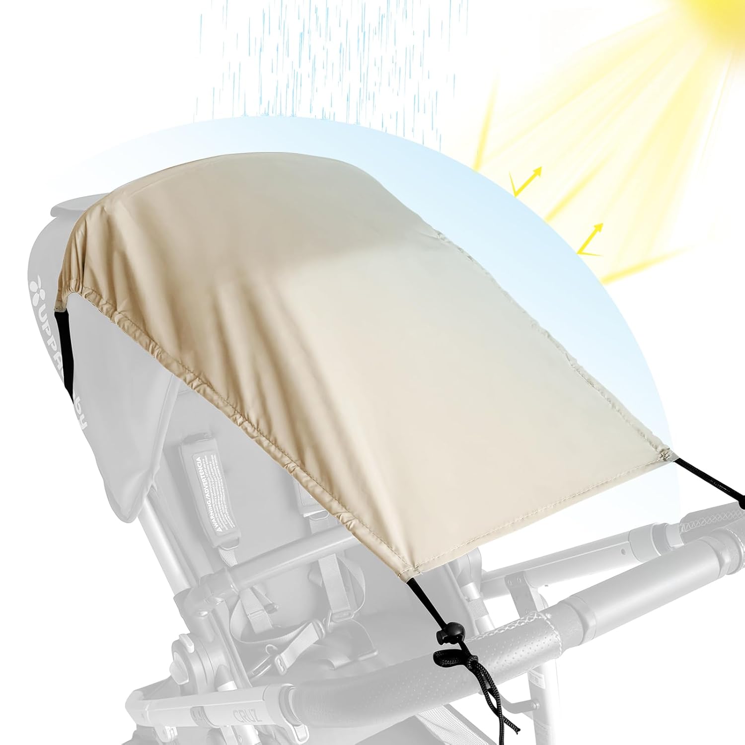 Sonnensegel für Kinderwagen Farbe-beige