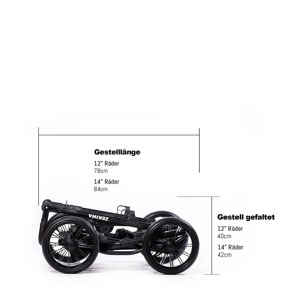 ZEKIWA 2 in 1 Kinderwagen - Waldbeere