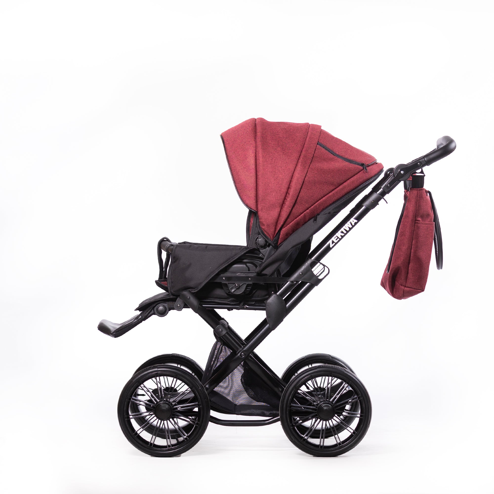 ZEKIWA 2 in 1 Kinderwagen - Waldbeere