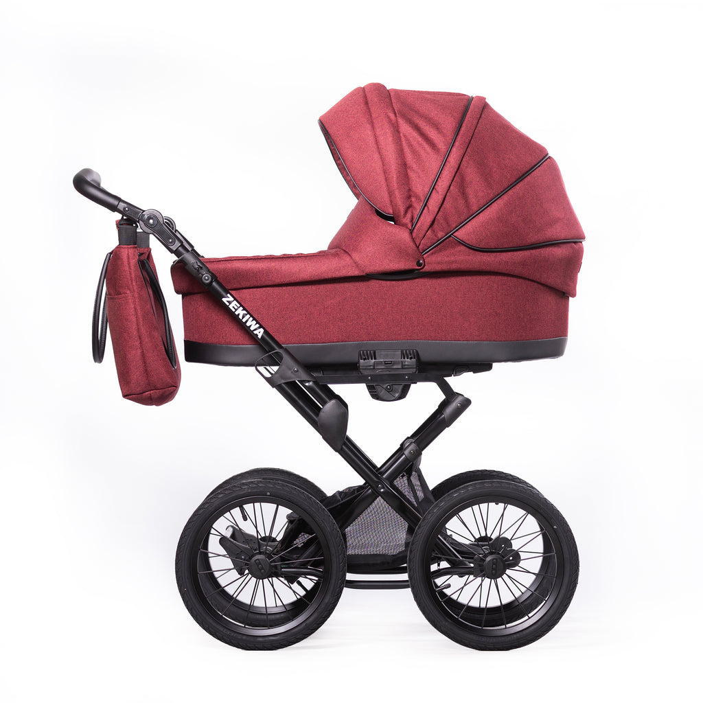ZEKIWA 4 in 1 Kinderwagen Bundle - Waldbeere