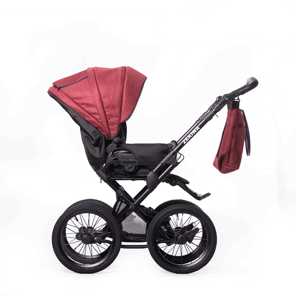 ZEKIWA 2 in 1 Kinderwagen - Waldbeere
