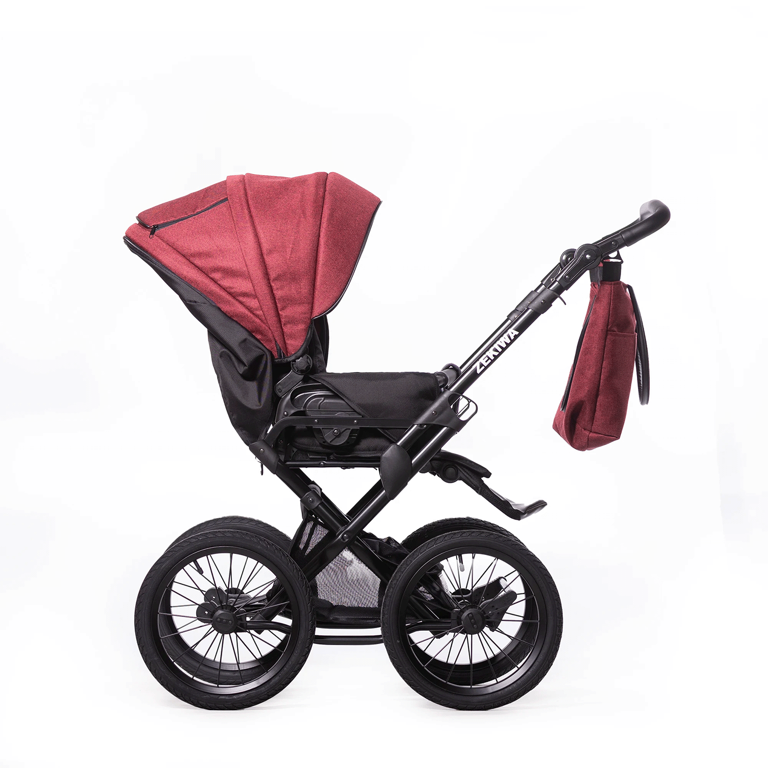 ZEKIWA 2 in 1 Kinderwagen - Waldbeere