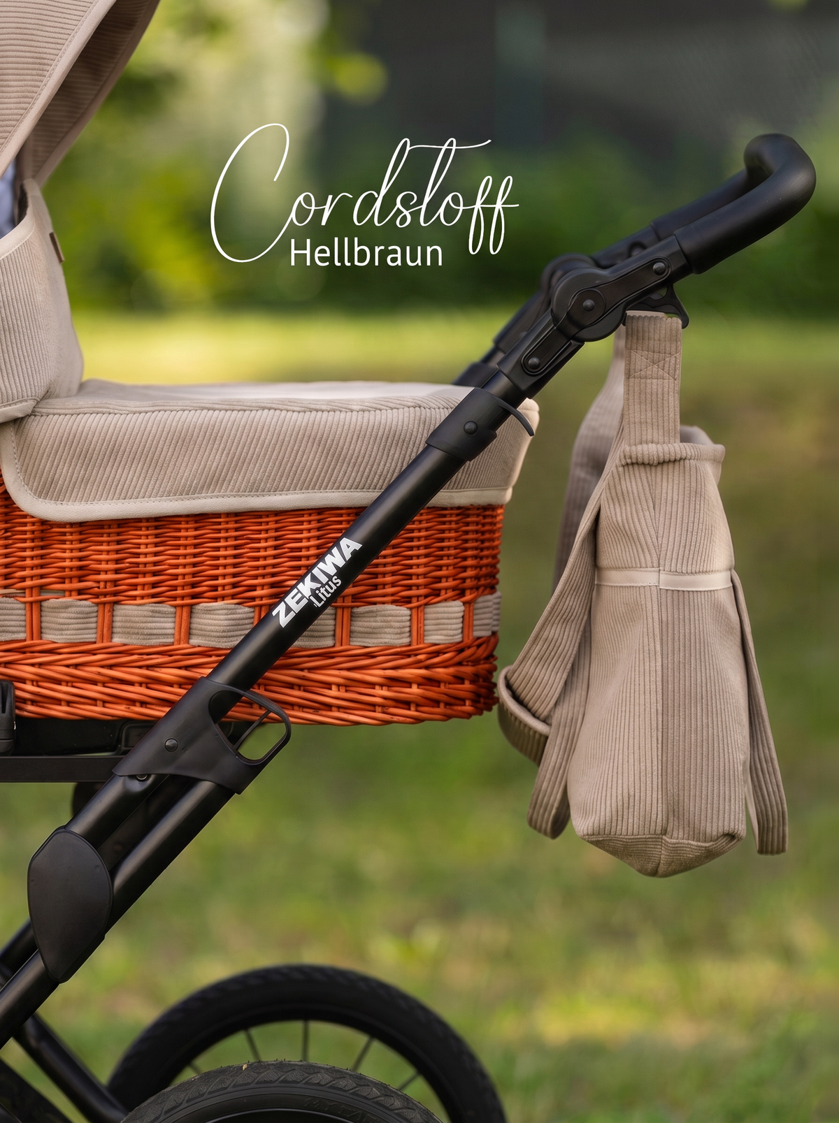 ZEKIWA Korbkinderwagen Handgemacht "Litus" Konfiguration
