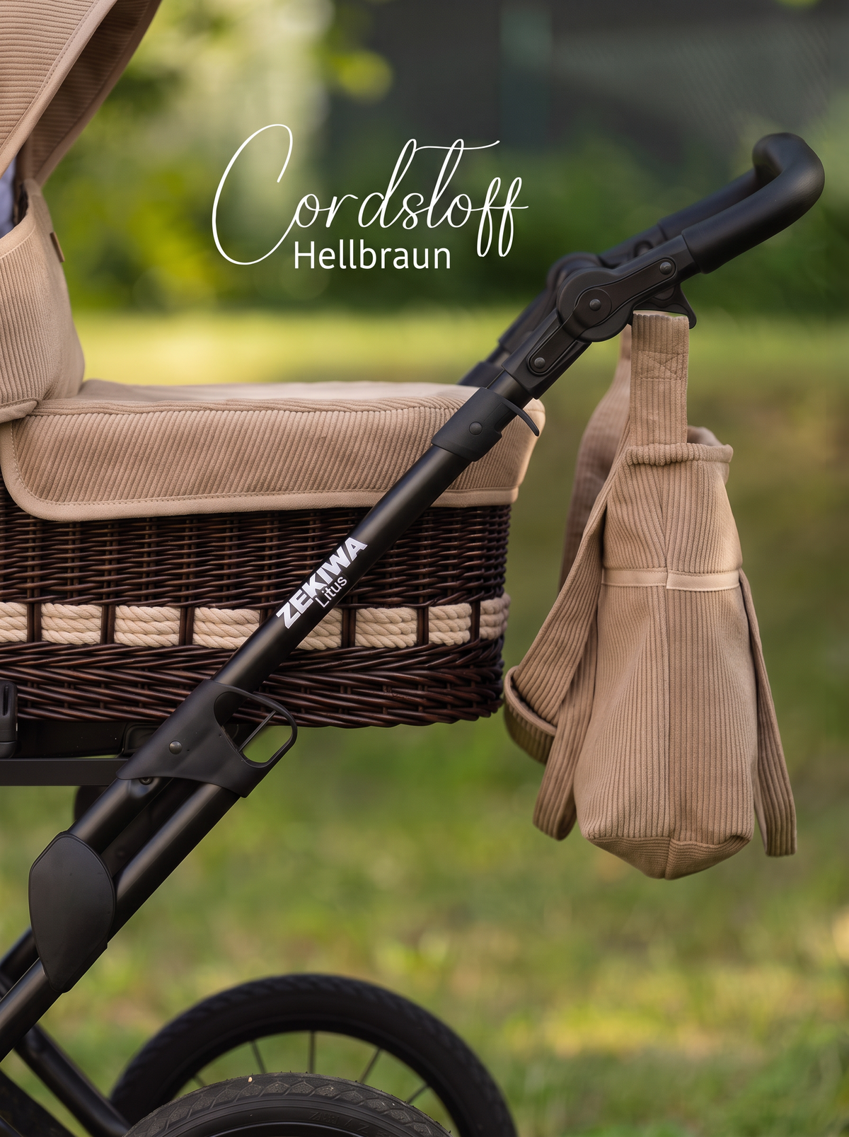 ZEKIWA Korbkinderwagen Handgemacht "Litus" Konfiguration