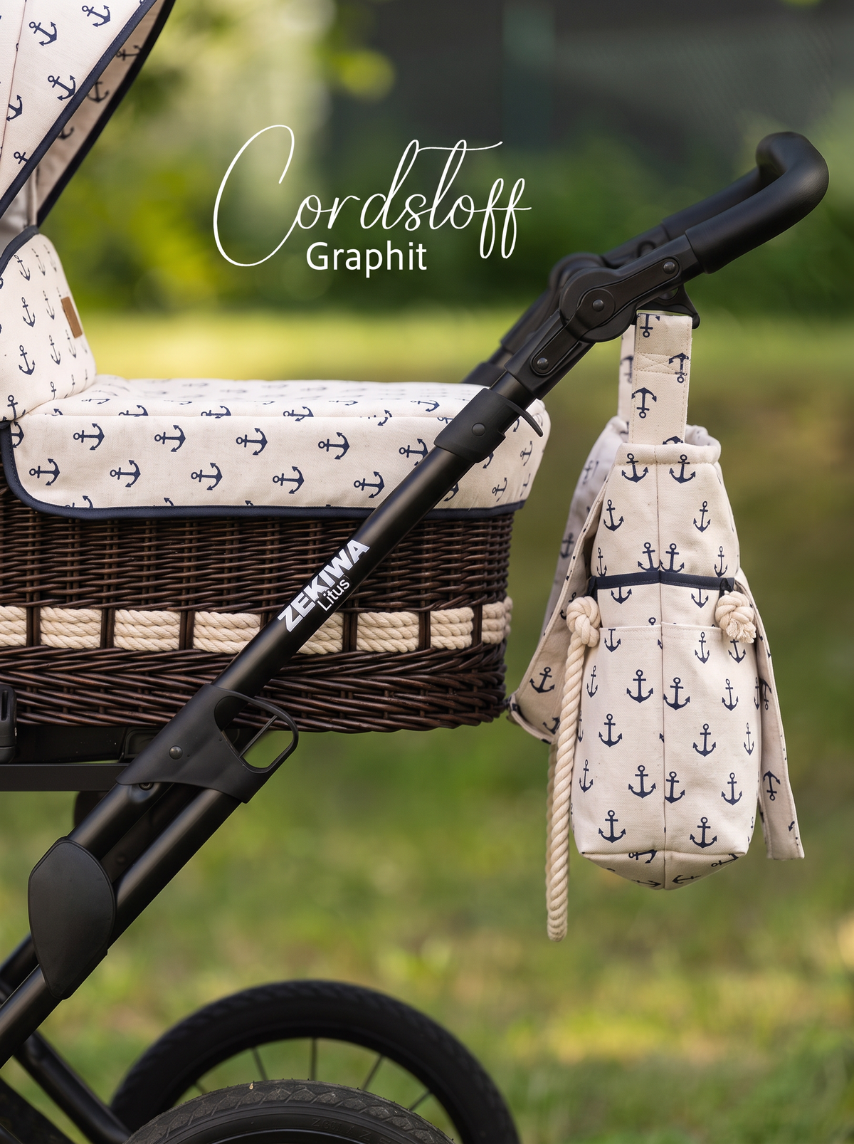 ZEKIWA Korbkinderwagen Handgemacht "Litus" Konfiguration