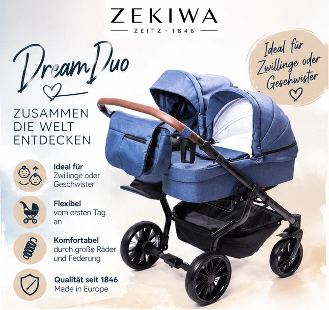 ZEKIWA © Zwillingswagen Komplettset - DreamDuo