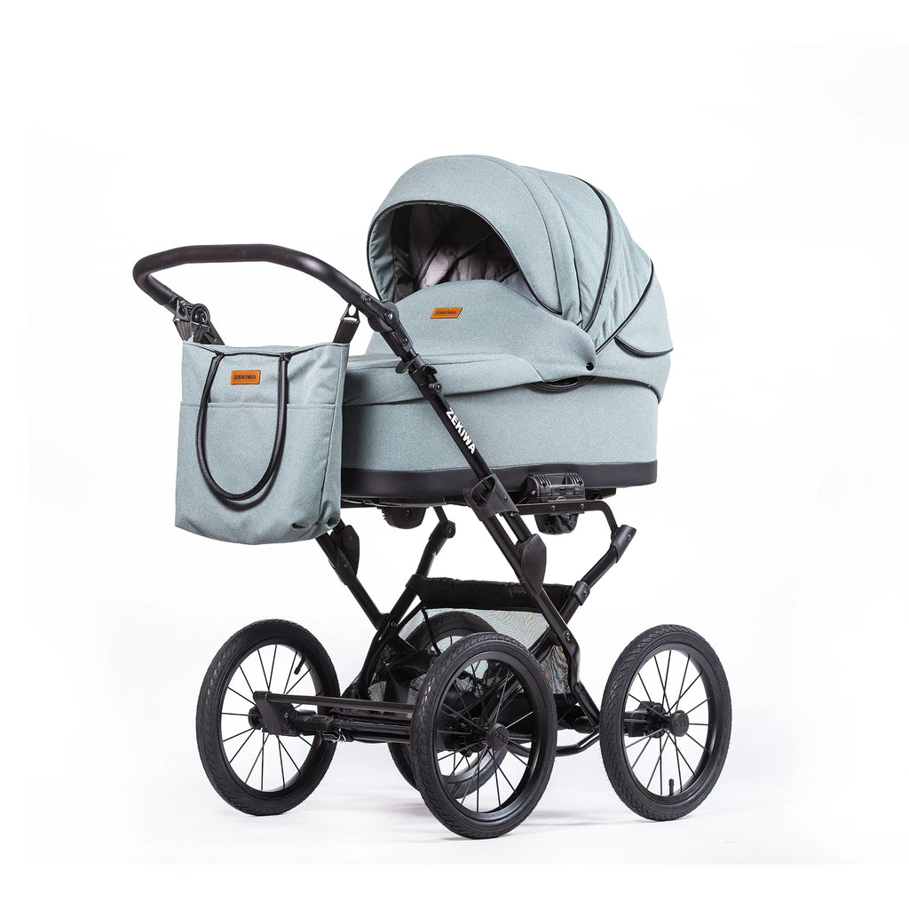 ZEKIWA 4 in 1 Kinderwagen Bundle - New Green