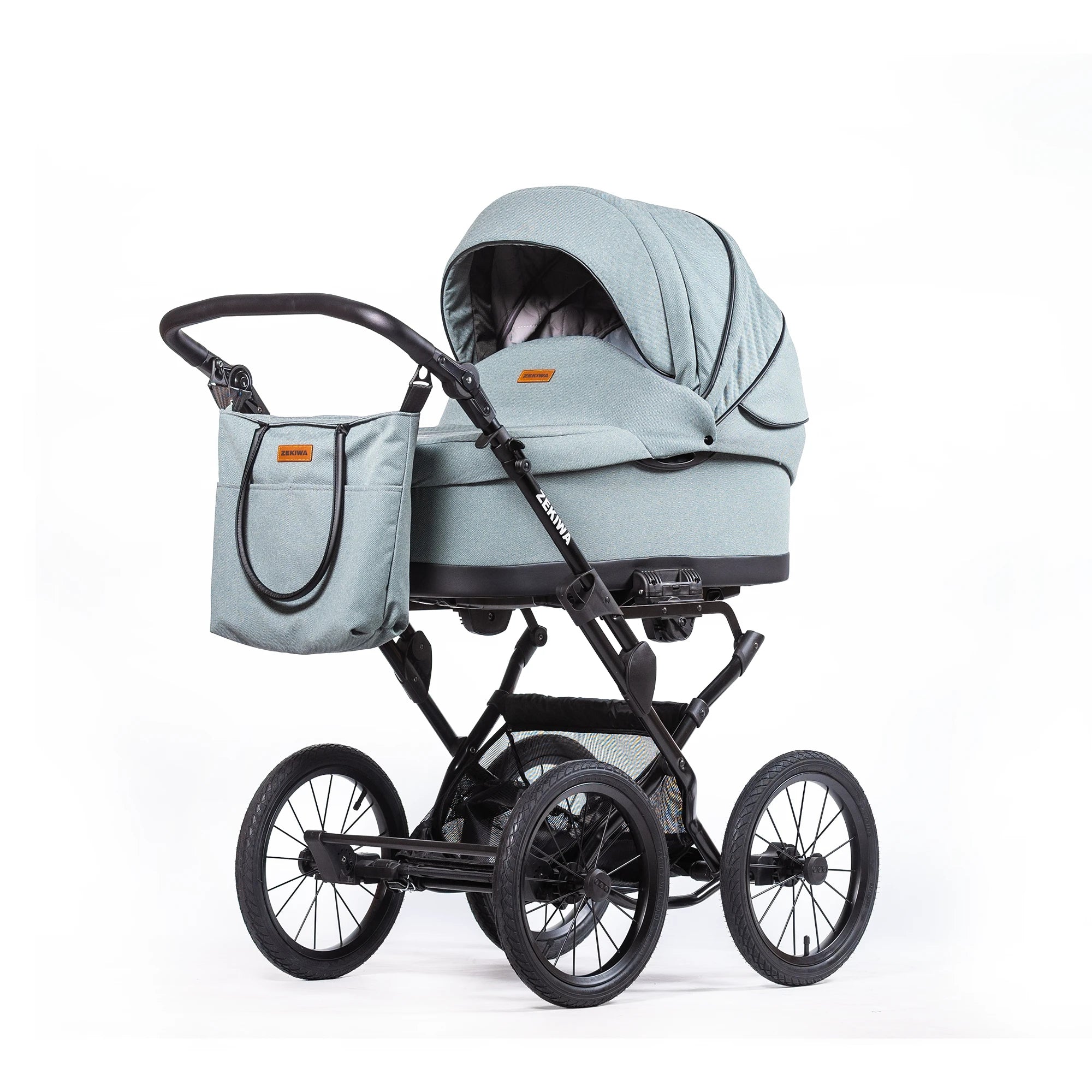 ZEKIWA 4 in 1 Kinderwagen Bundle - New Green