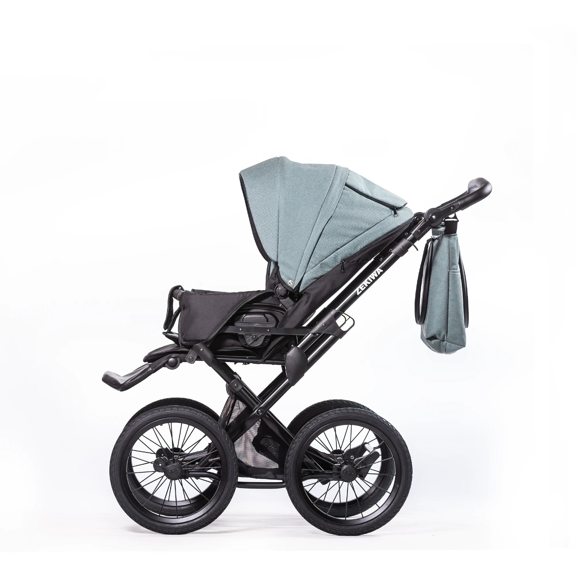 ZEKIWA 4 in 1 Kinderwagen Bundle - New Green