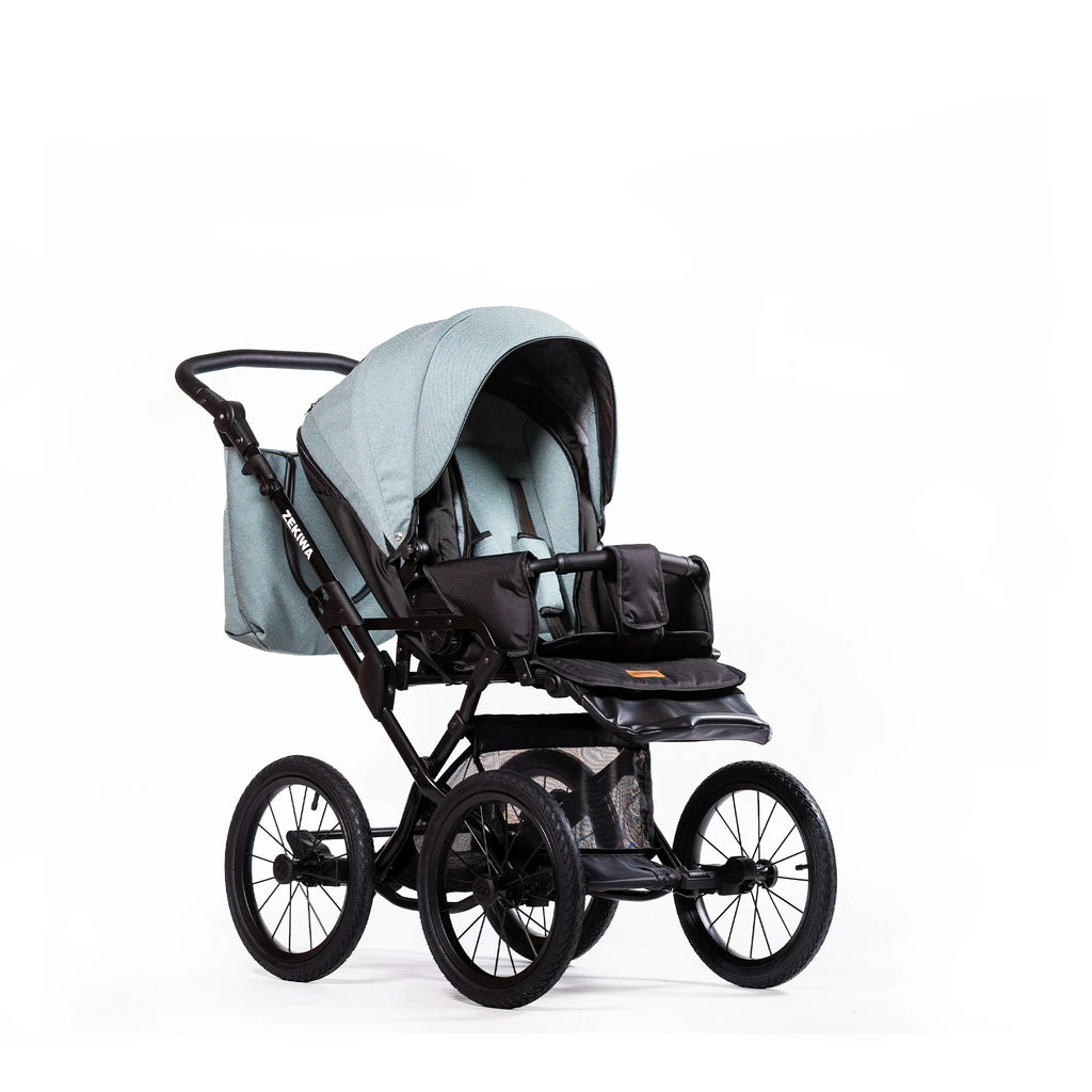 ZEKIWA 4 in 1 Kinderwagen Bundle - New Green