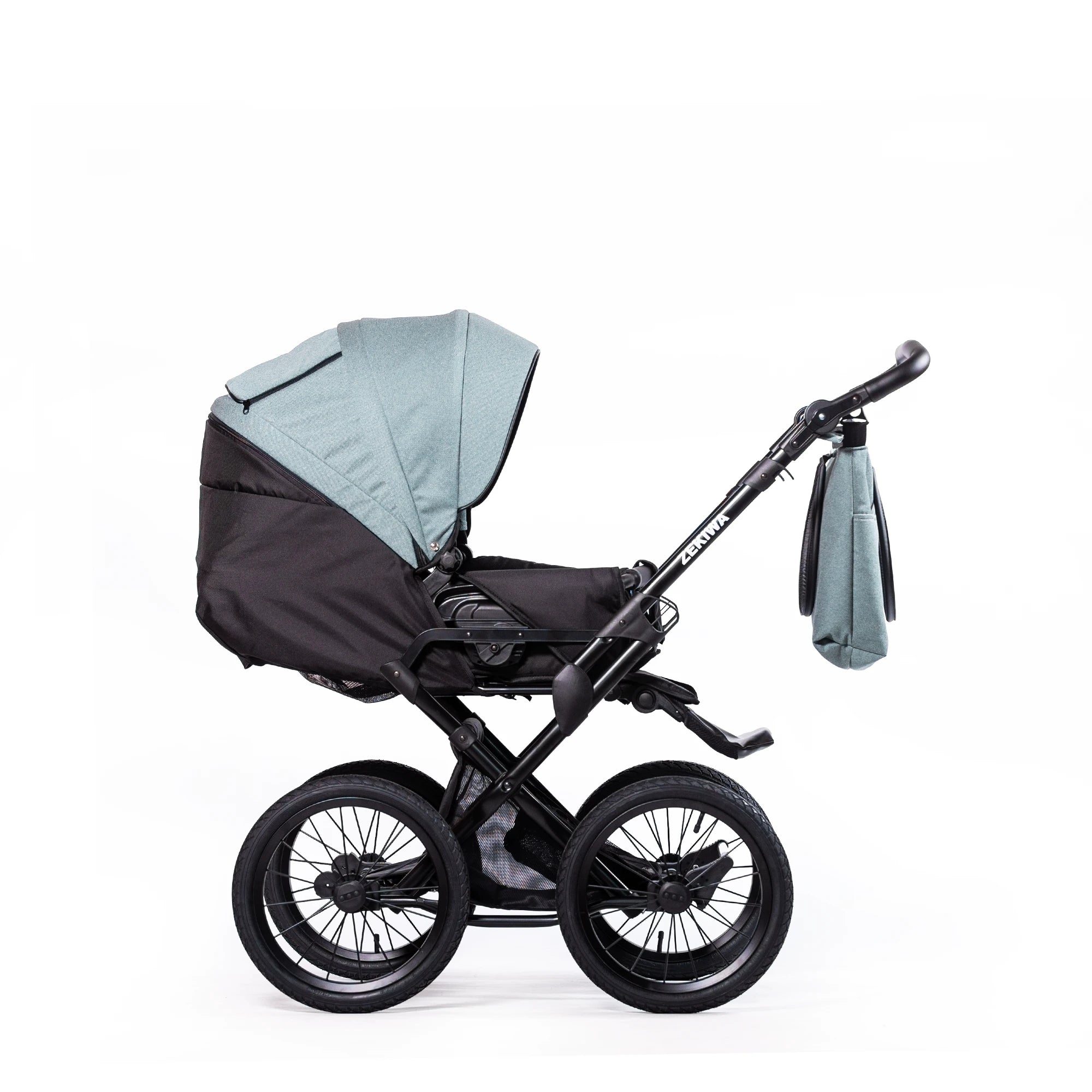 ZEKIWA 4 in 1 Kinderwagen Bundle - New Green