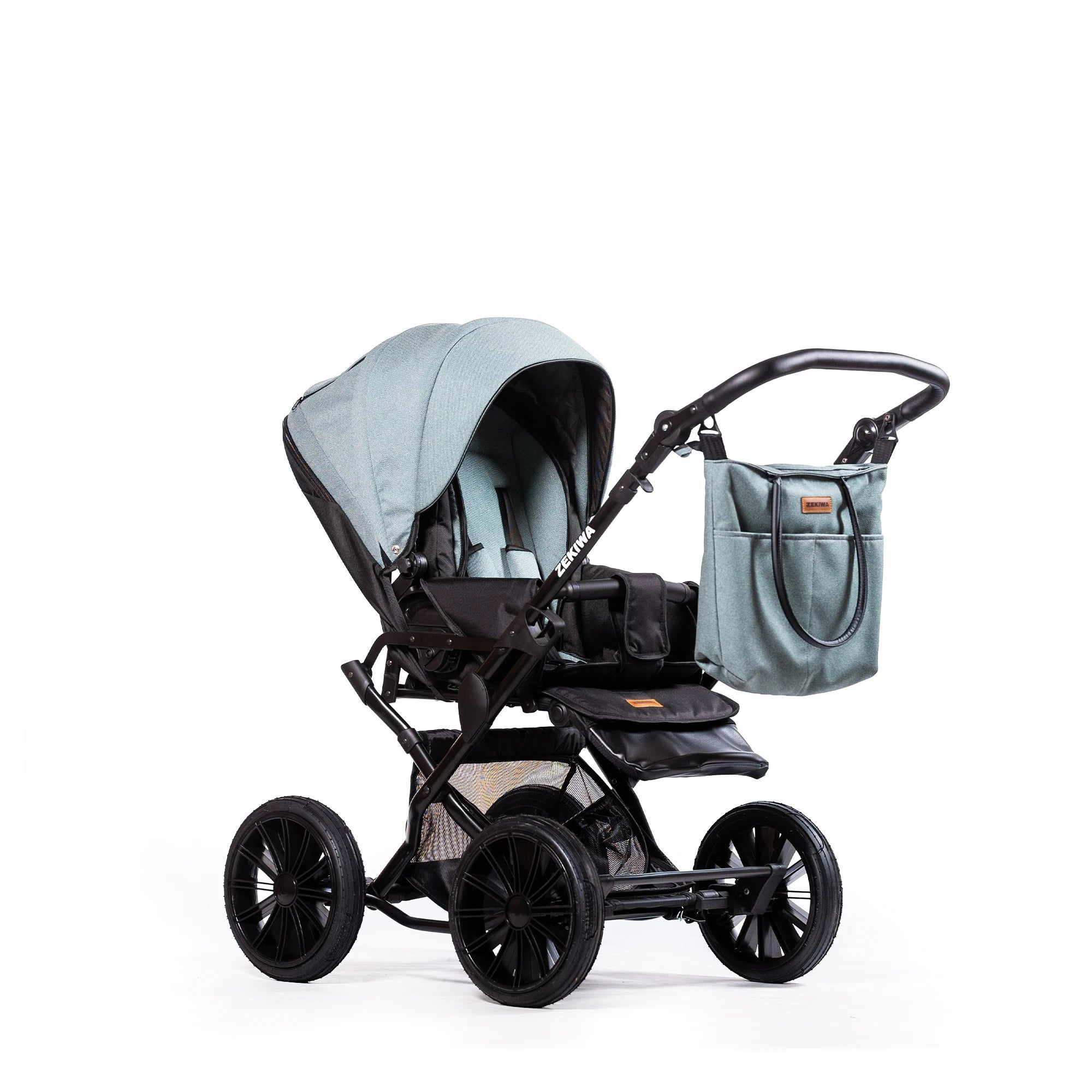 ZEKIWA 4 in 1 Kinderwagen Bundle - New Green