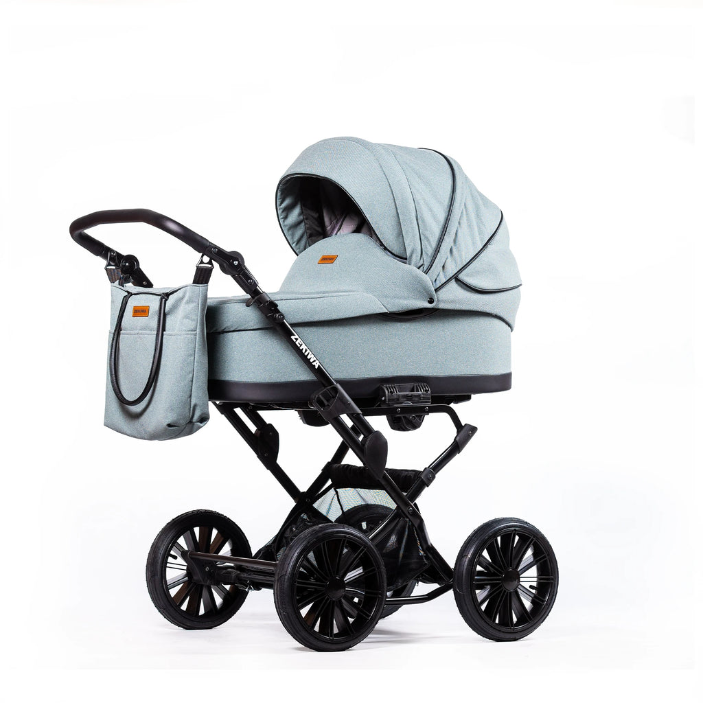 ZEKIWA 4 in 1 Kinderwagen Bundle - New Green
