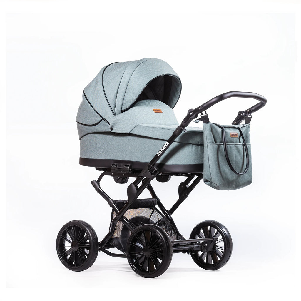 ZEKIWA 4 in 1 Kinderwagen Bundle - New Green