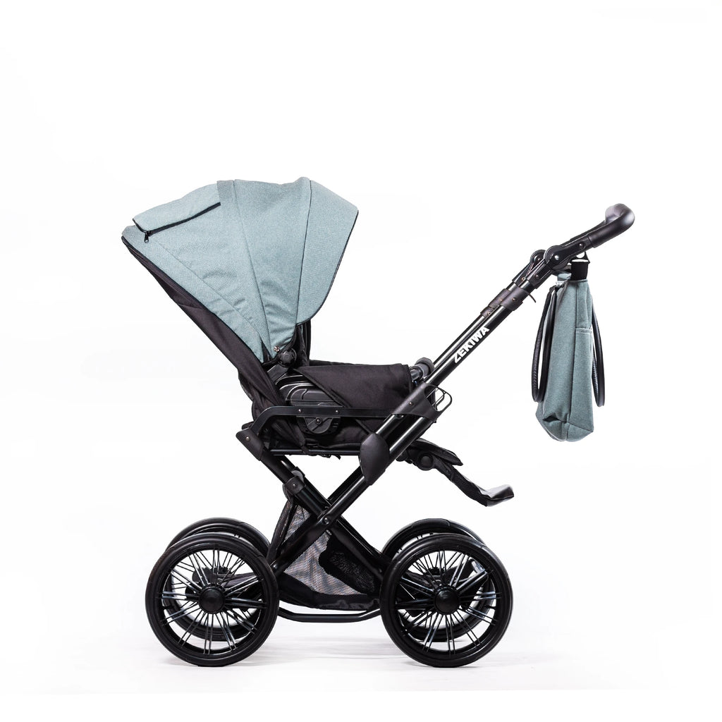 ZEKIWA 4 in 1 Kinderwagen Bundle - New Green