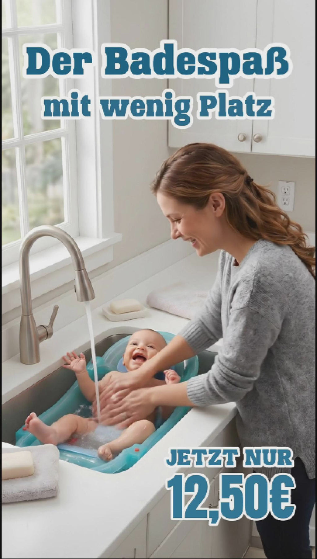 ZEKIWA Baby Badewanne ausziehbar bis 74cm - rosé