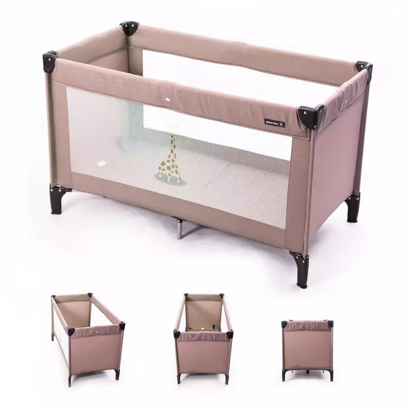 Zekiwa Kinder Reisebett mit Transporttasche - Kinderbett Coffee 125 cm x 65 cm (Kopie)