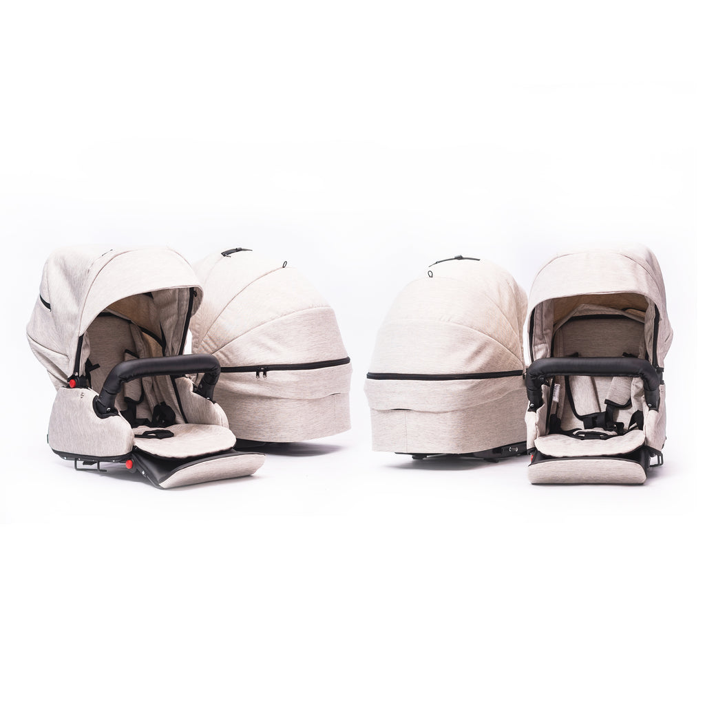 ZEKIWA © Zwillingswagen Komplettset - DreamDuo Beige