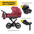 ZEKIWA 4 in 1 Kinderwagen Bundle - Waldbeere