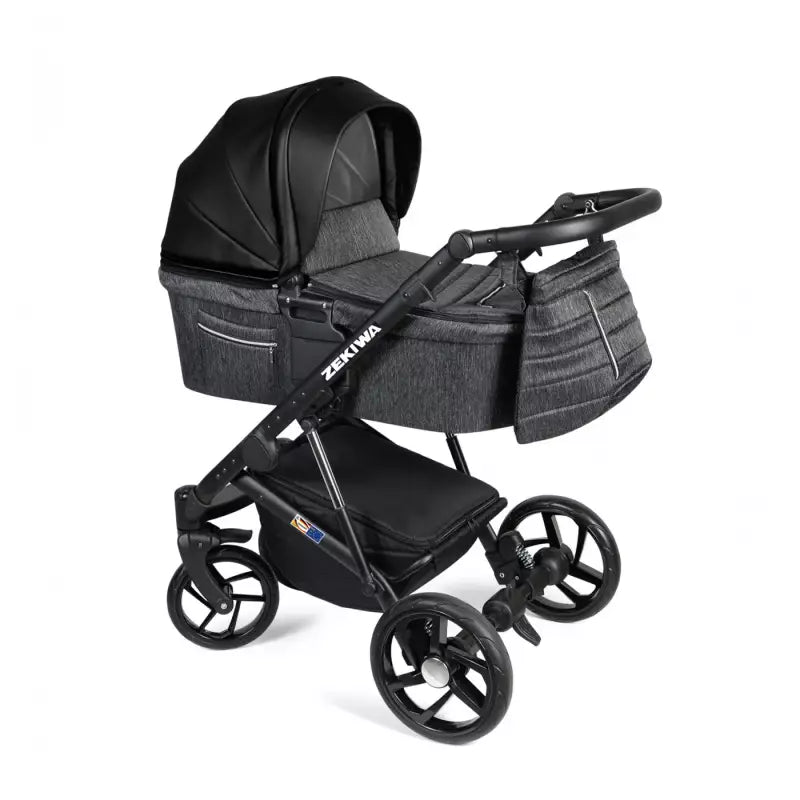 ZEKIWA 2 in 1 Kinderwagen - Brilliant Schwarz Graphit