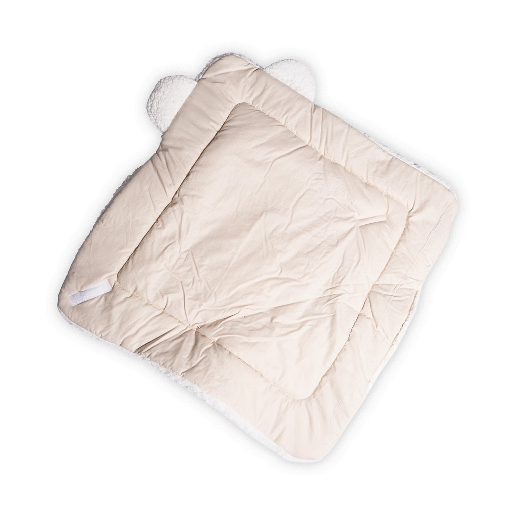 Puckdecke - Kokon, Baby Einschlagdecke - beige - für Kinderwagen geeignet