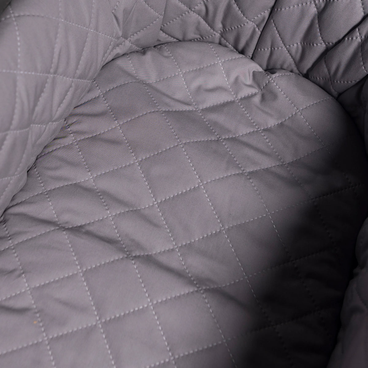 Nestchen & Matratze für ZEKIWA Kinderwagen – Grau, abgesteppt, mit seitlichem Klettverschluss (81 cm)